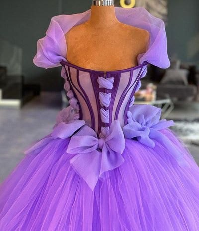Rosie Lavender Evening Dress
