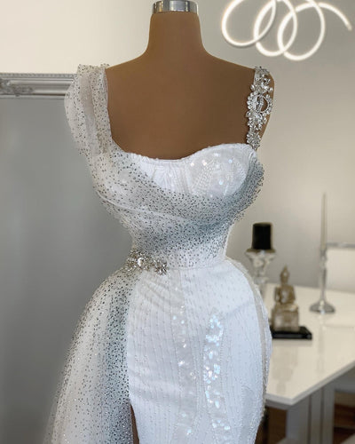 Aitana White Beautiful Evening Dress