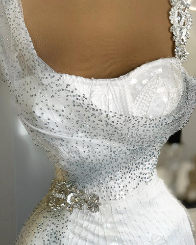 Delectable White Wedding Dress