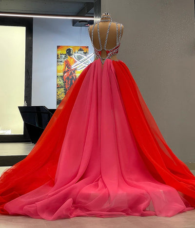 Bailey Red Elegant  Evening Dress