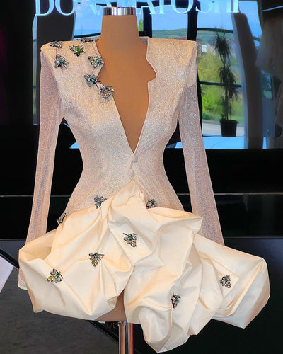 Adelaide Elegant White Evening Dress