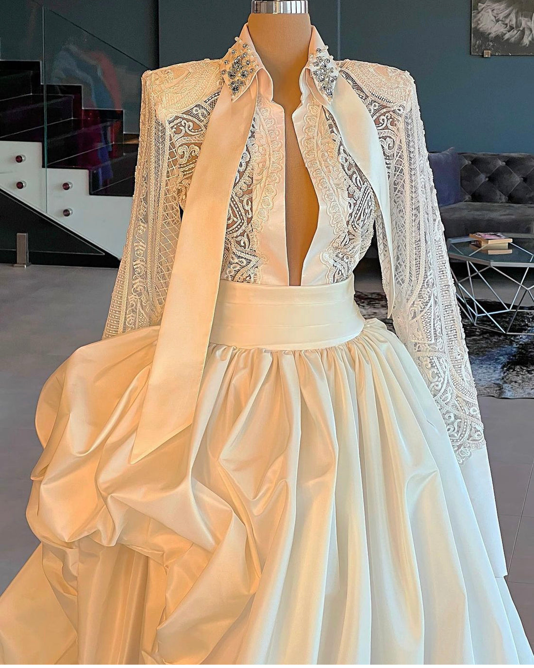 Miley Elegant White Evening Dress