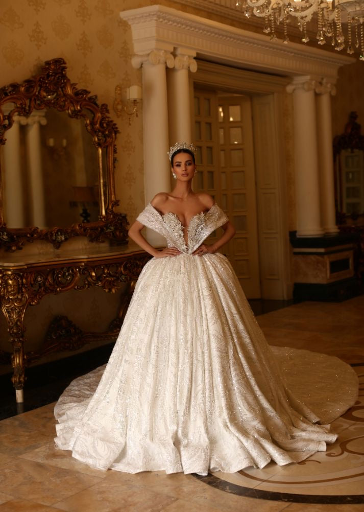Yara Elegant Long Off Shoulder White Evening Dress S / White Yara Elegant Long Off Shoulder White Evening Dress S / White