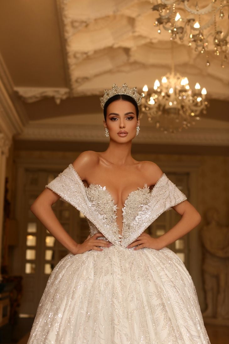 Rhapsodic White Wedding Dress| Wedding Gowns MADE TO MEASURE / White / Lace
