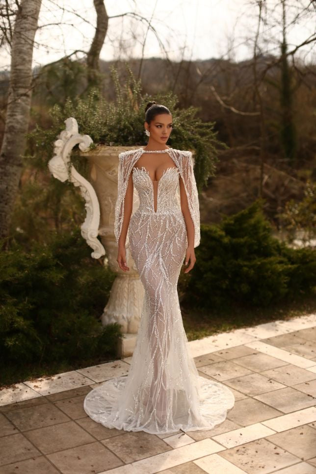 Esmeralda Elegant White Wedding Dress