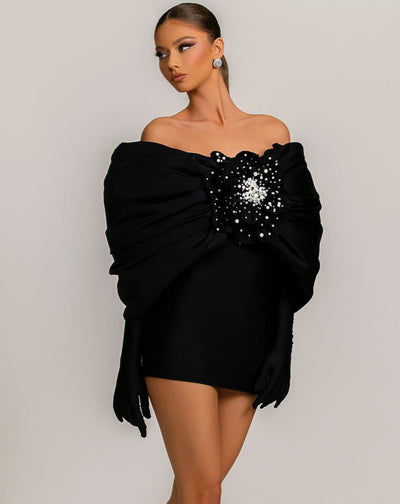 Dior Elegant Black Evening Dress