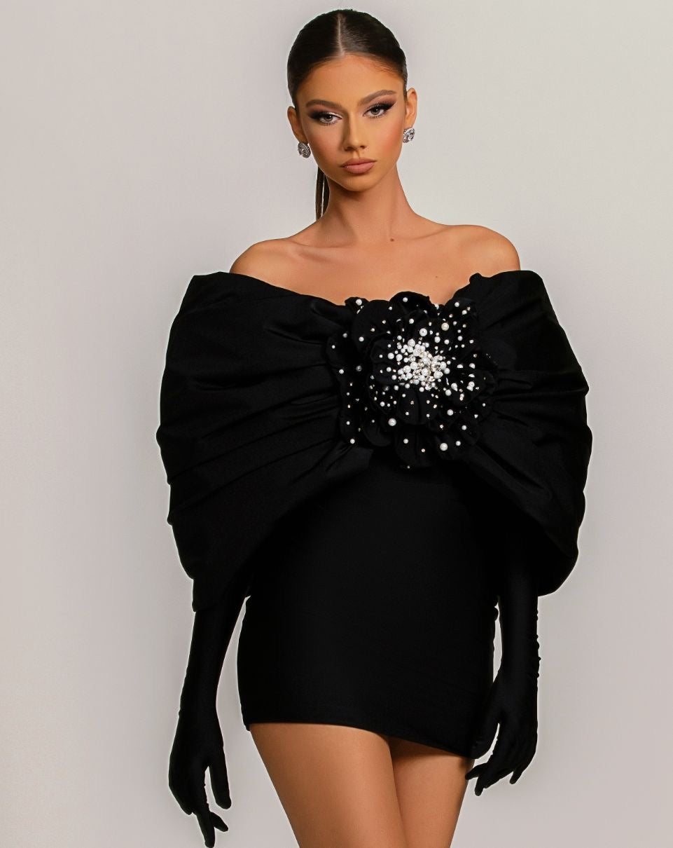 Dior Elegant Black Evening Dress
