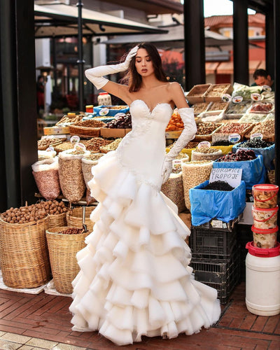 Farahnaz Luxury White Wedding Dress