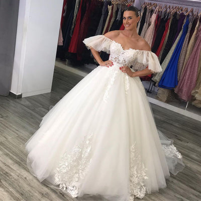 Fateema Luxury White Wedding Dress