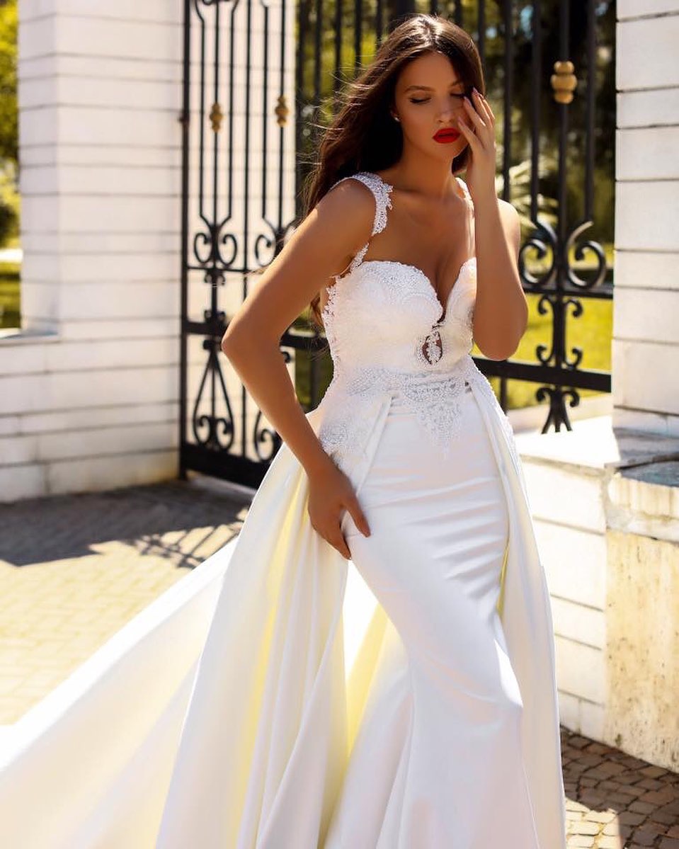 Fatima Luxury White Wedding Dress