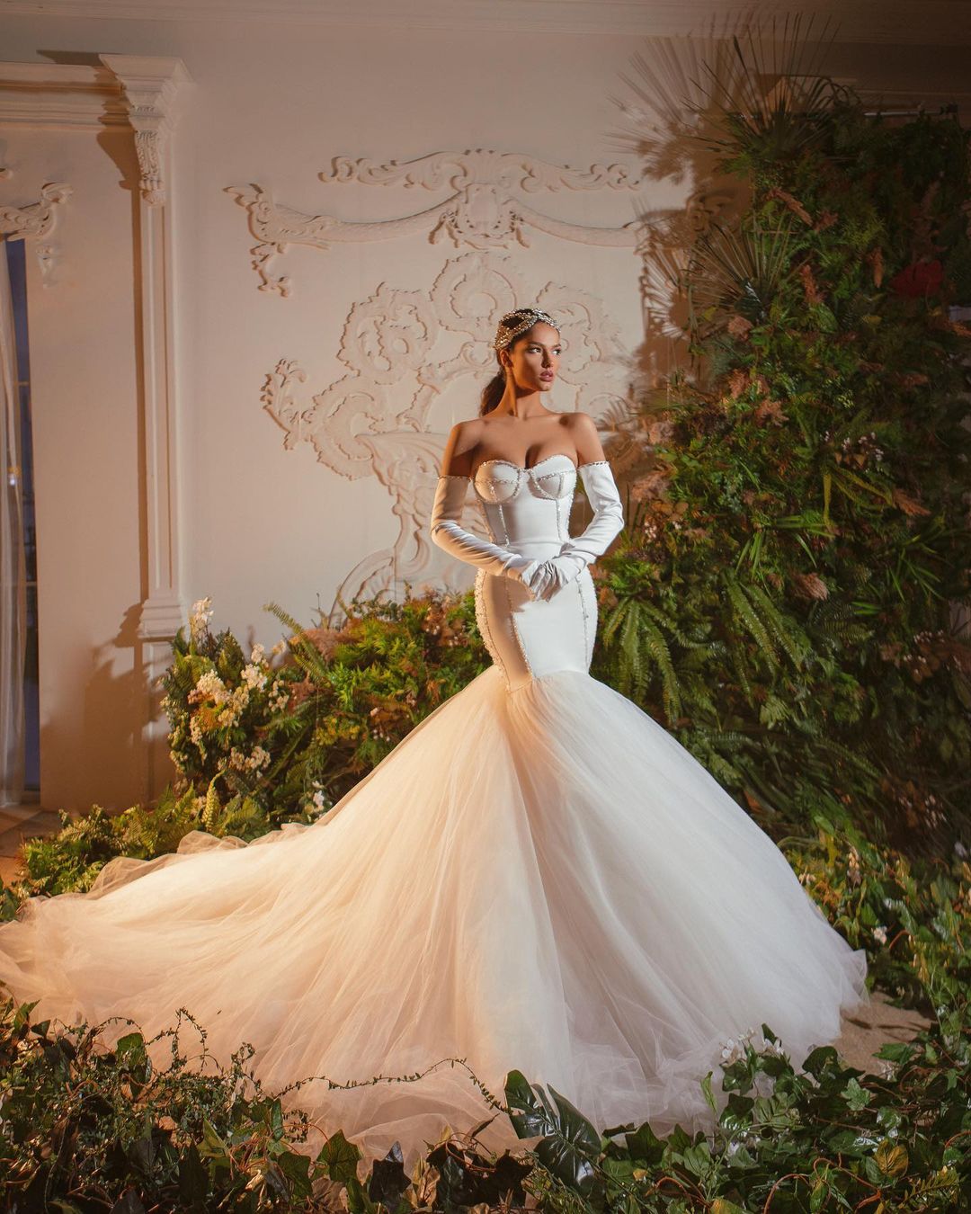 Eleadora Luxury White Wedding Dress