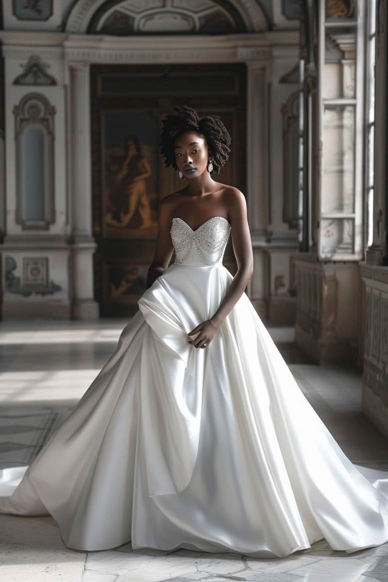 champagne princess wedding dress DreamDress By PMN Ariel Princess Ball Wedding Dress Gown Champagne Gold Illusion Neckline Beadings Floral Embellishment Chapel Train