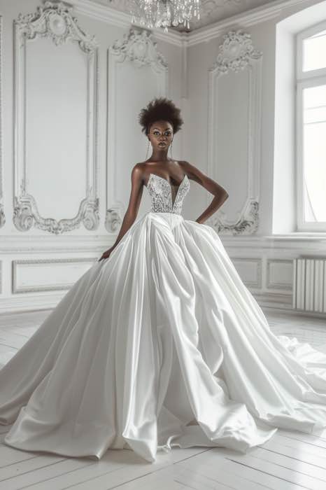 Sofia  Luxury   White Off Shoulder Ball Gown Wedding Dress