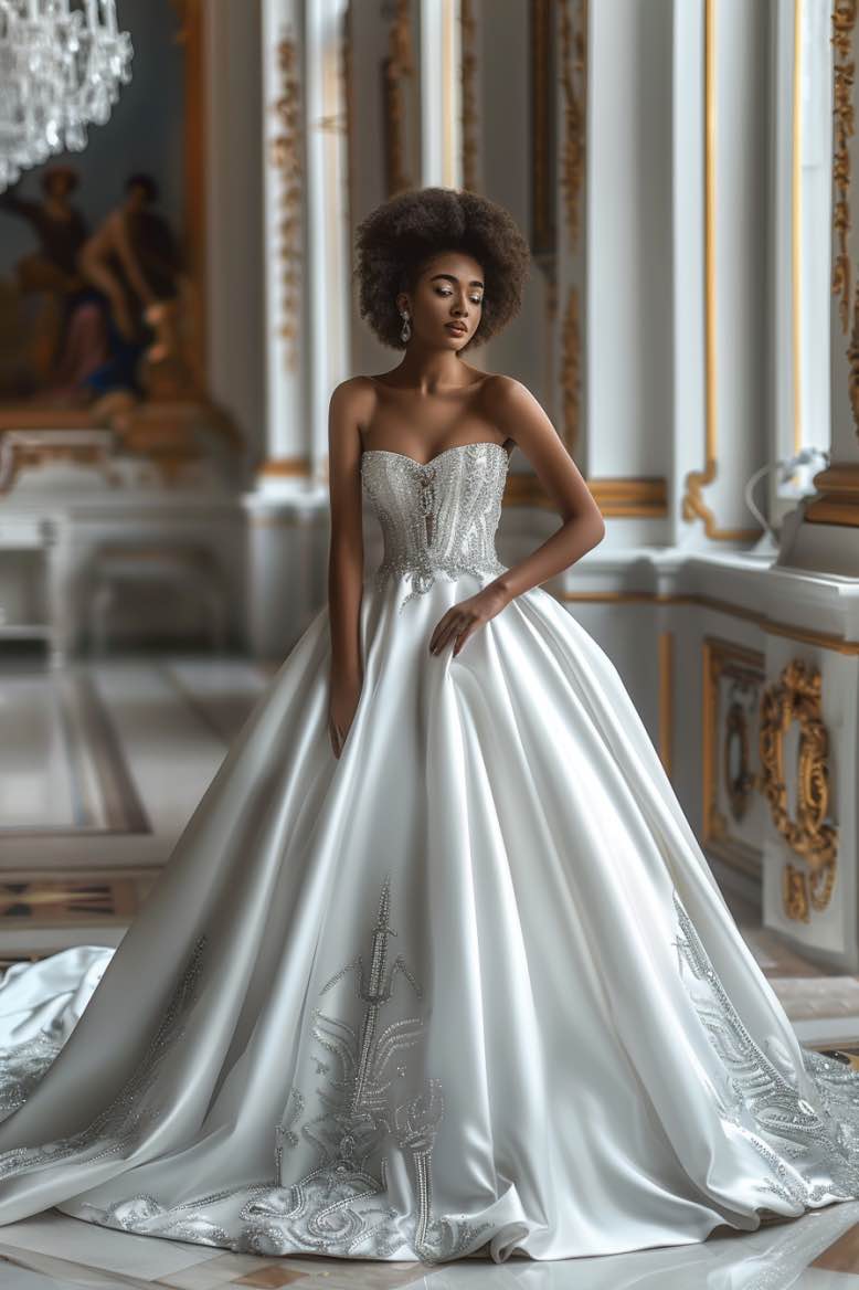 Ethereal Wedding Dress Ball Gown Off The Shoulder Lace White Wedding Dresses Bridal Gowns DP1338