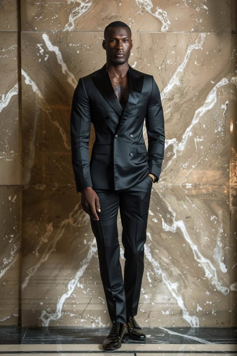 Alexander High Quality Black Men Suits Slim Fit  Blazer Classic suits