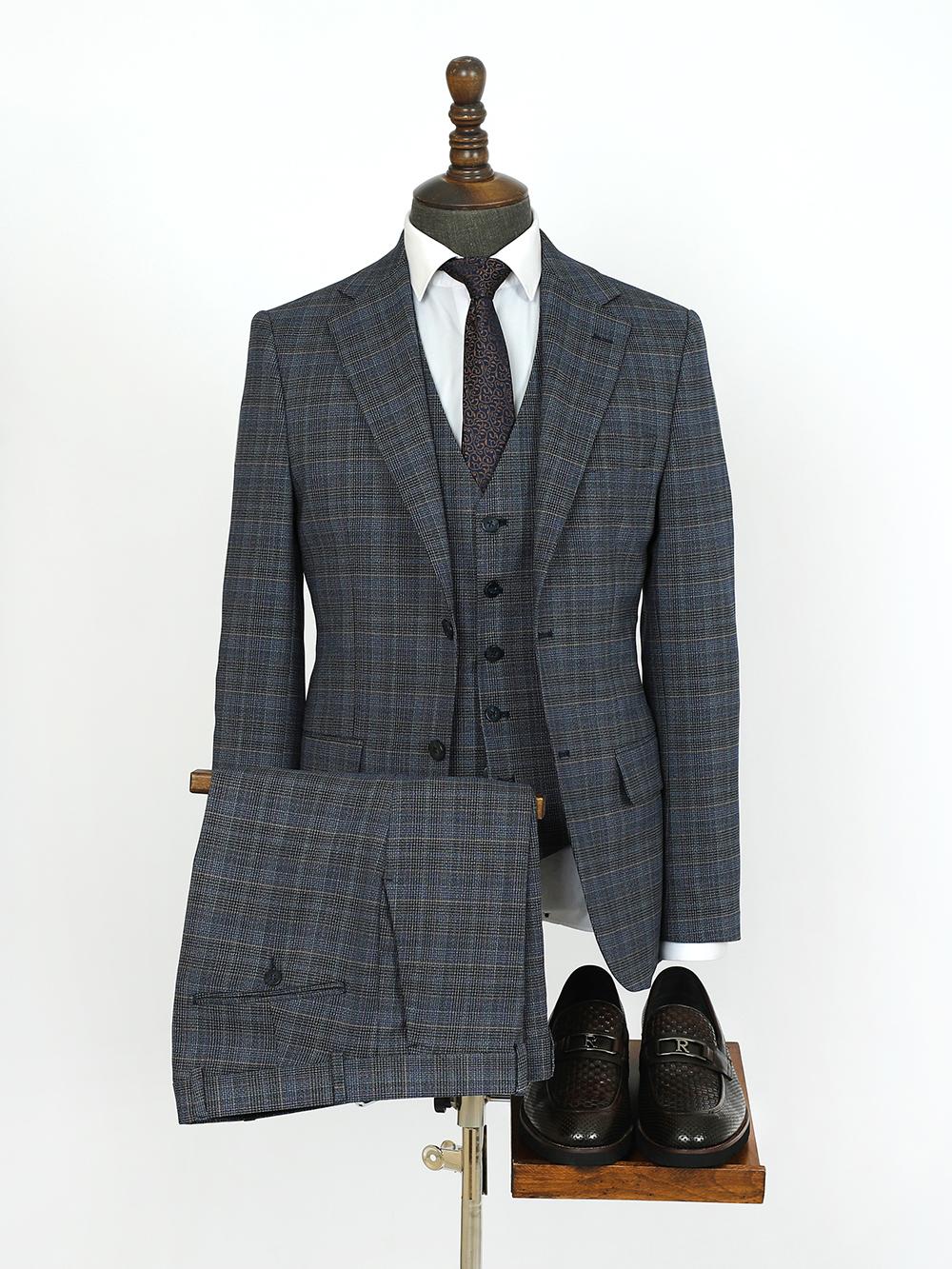 Cayden Black Set Blazer Linen Suit
