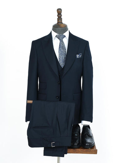 Davion Blue Set Blazer Linen Suit