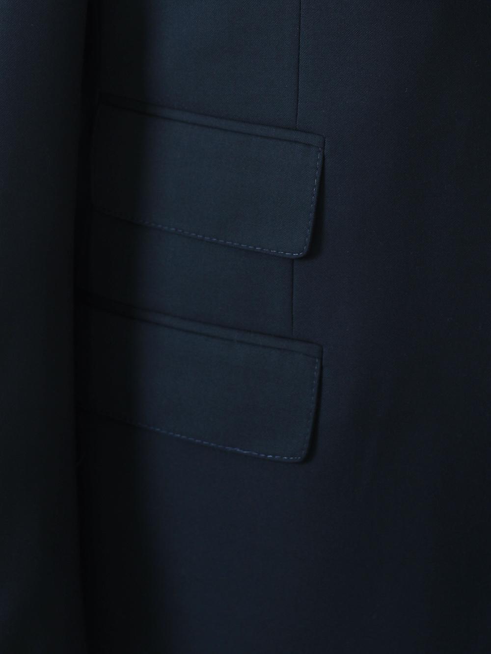 Davion Blue Set Blazer Linen Suit