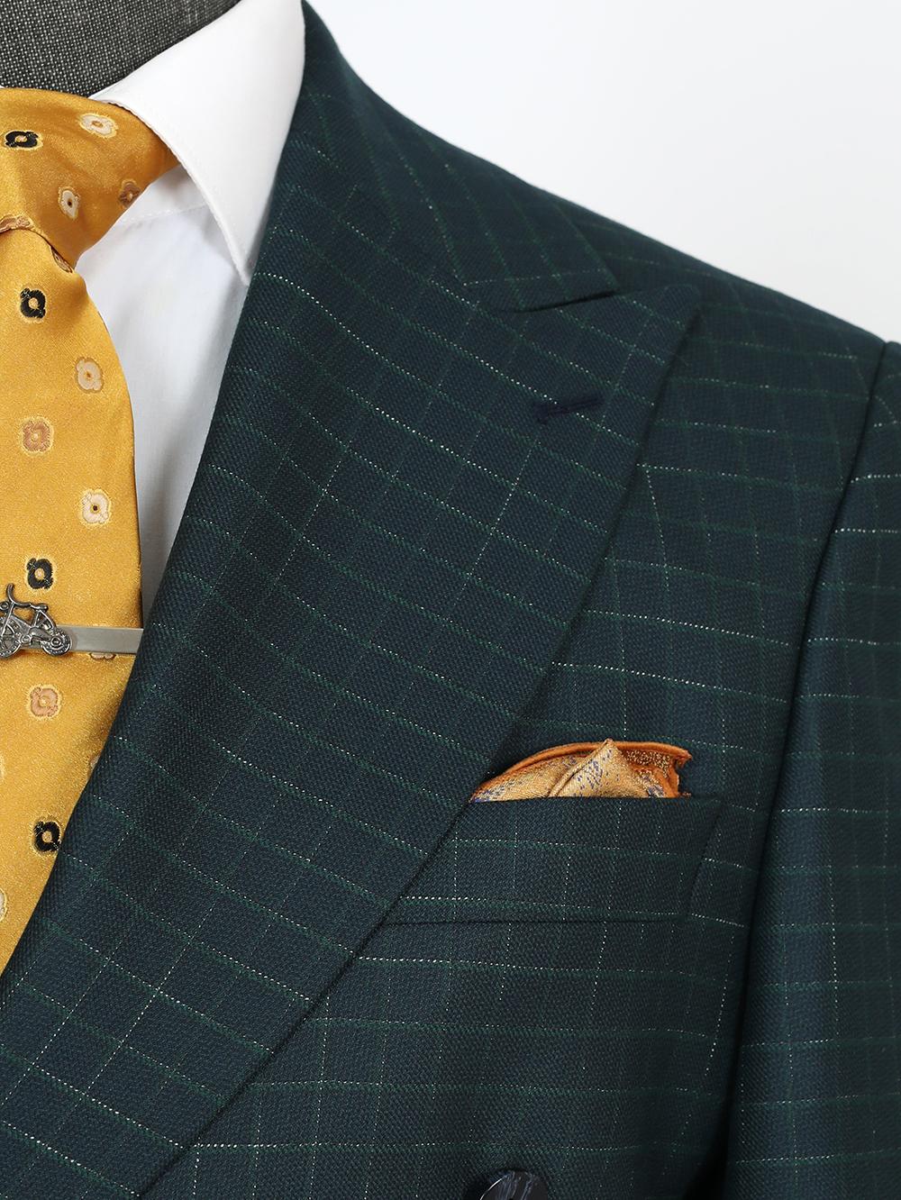 Frankie Green  Set Blazer Linen Suit