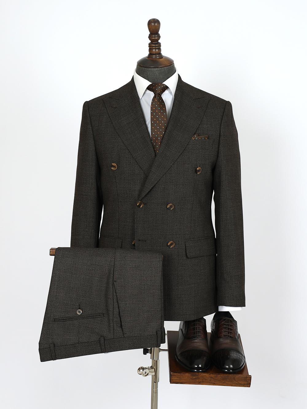 Isaac Brown Set Blazer Linen Suit
