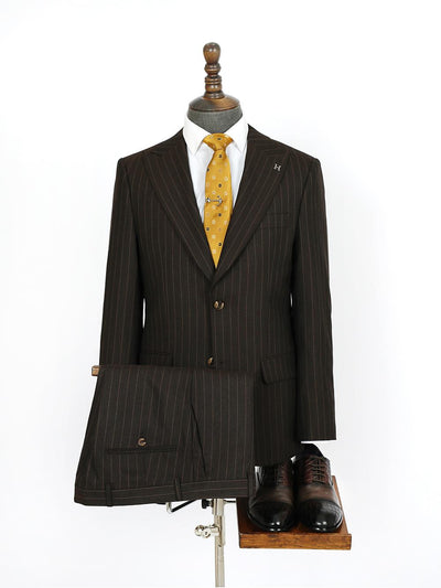 Maxwell Brown Set Blazer Linen Suit