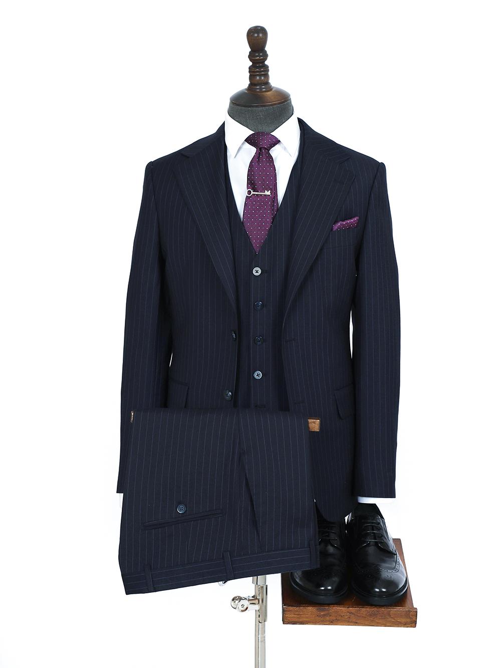 Murphy Blue Set Blazer Linen Suit