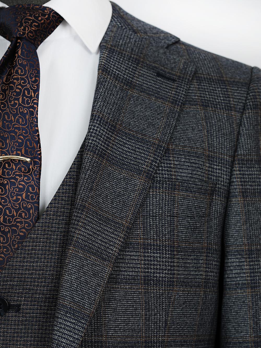 Ronan Grey Set Blazer Linen Suit