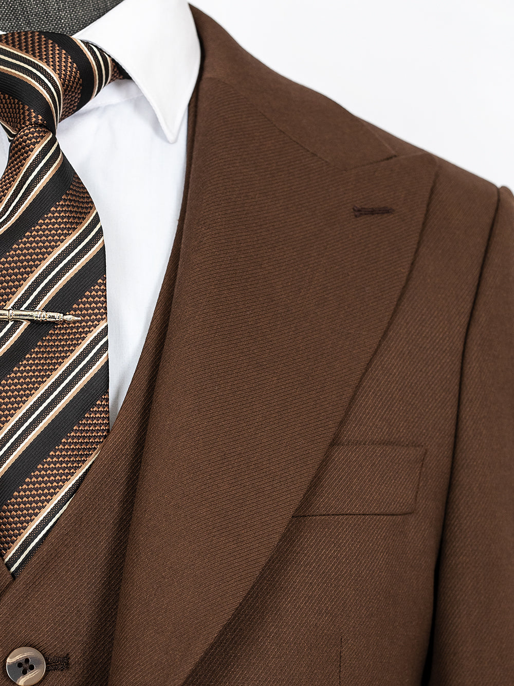 Aidan Brown Set Blazer Linen Suit