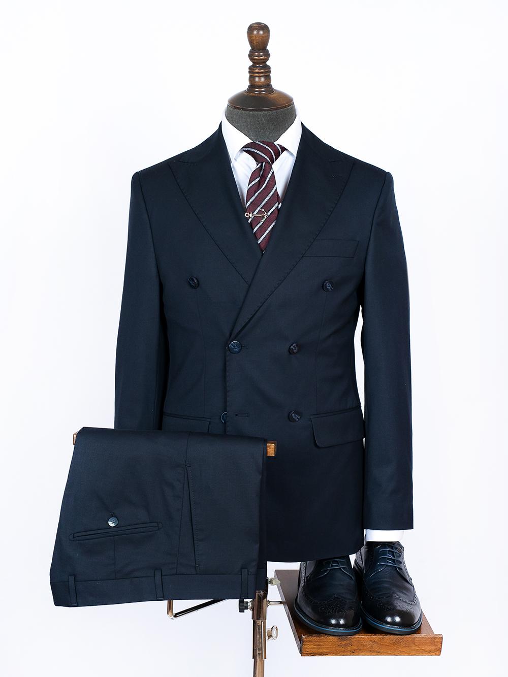 Zion Blue Set Blazer Linen Suit
