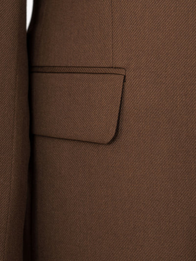 Aidan Brown Set Blazer Linen Suit