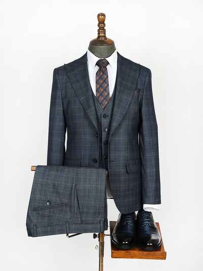 Asa Blue Set Blazer Linen Suit