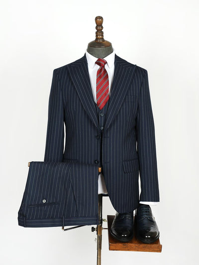 Bodie Blue Set Blazer Linen Suit