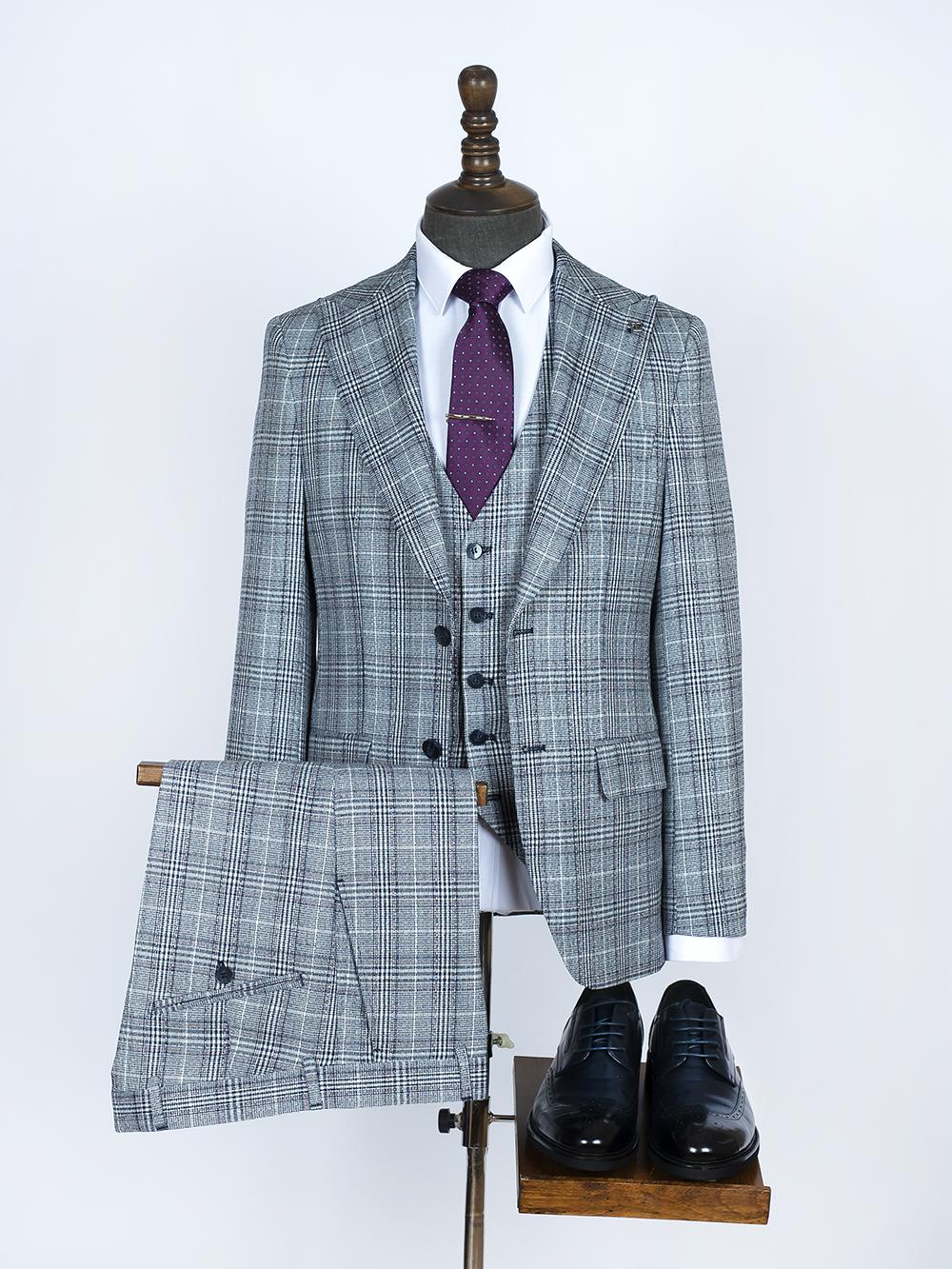 Bryant Blue Set Blazer Linen Suit