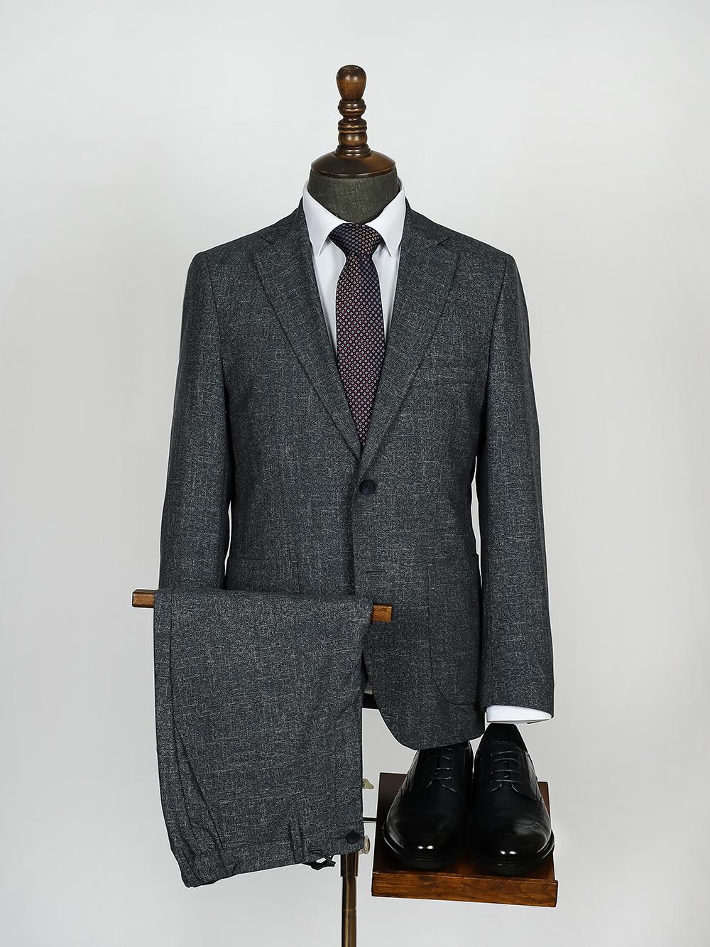 Cannon Black Set Blazer Linen Suit