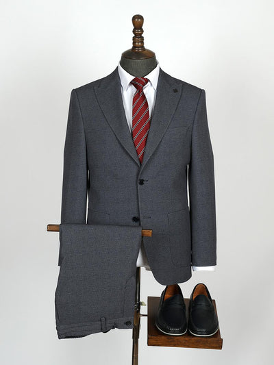Cesar Blue Set Blazer Linen Suit