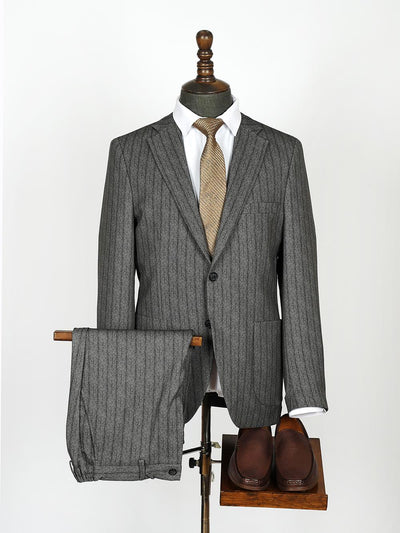 Charlie Grey Set Blazer Linen Suit