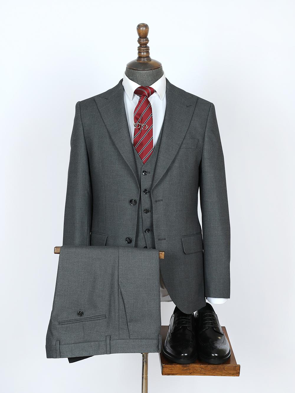 Gael Grey Set Blazer Linen Suit