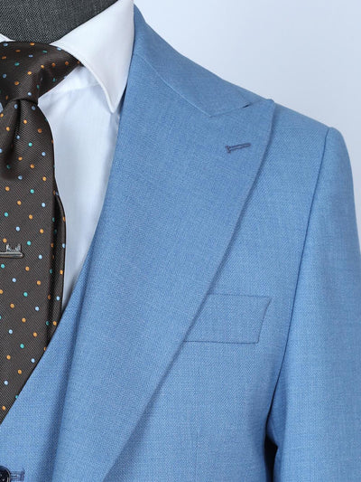 Gary Blue Set Blazer Linen Suit