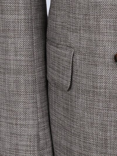 Harvey Brown Set Blazer Linen Suit