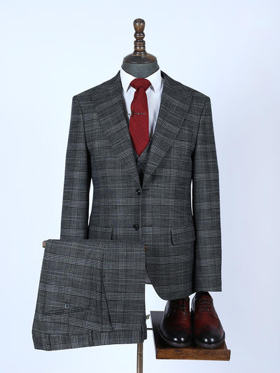 Kace Black Set Blazer Linen Suit