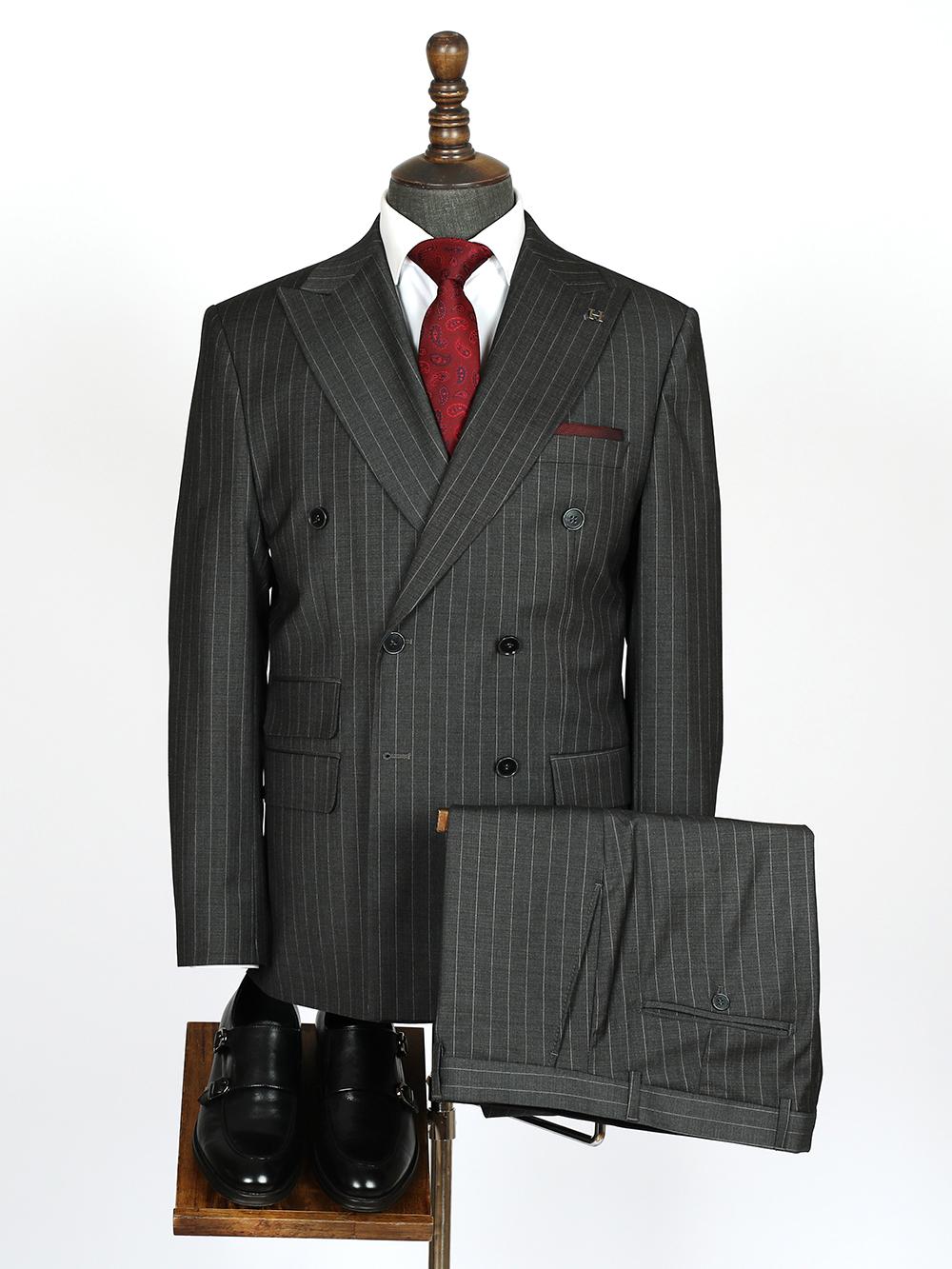 Kristian Black Set Blazer Linen Suit