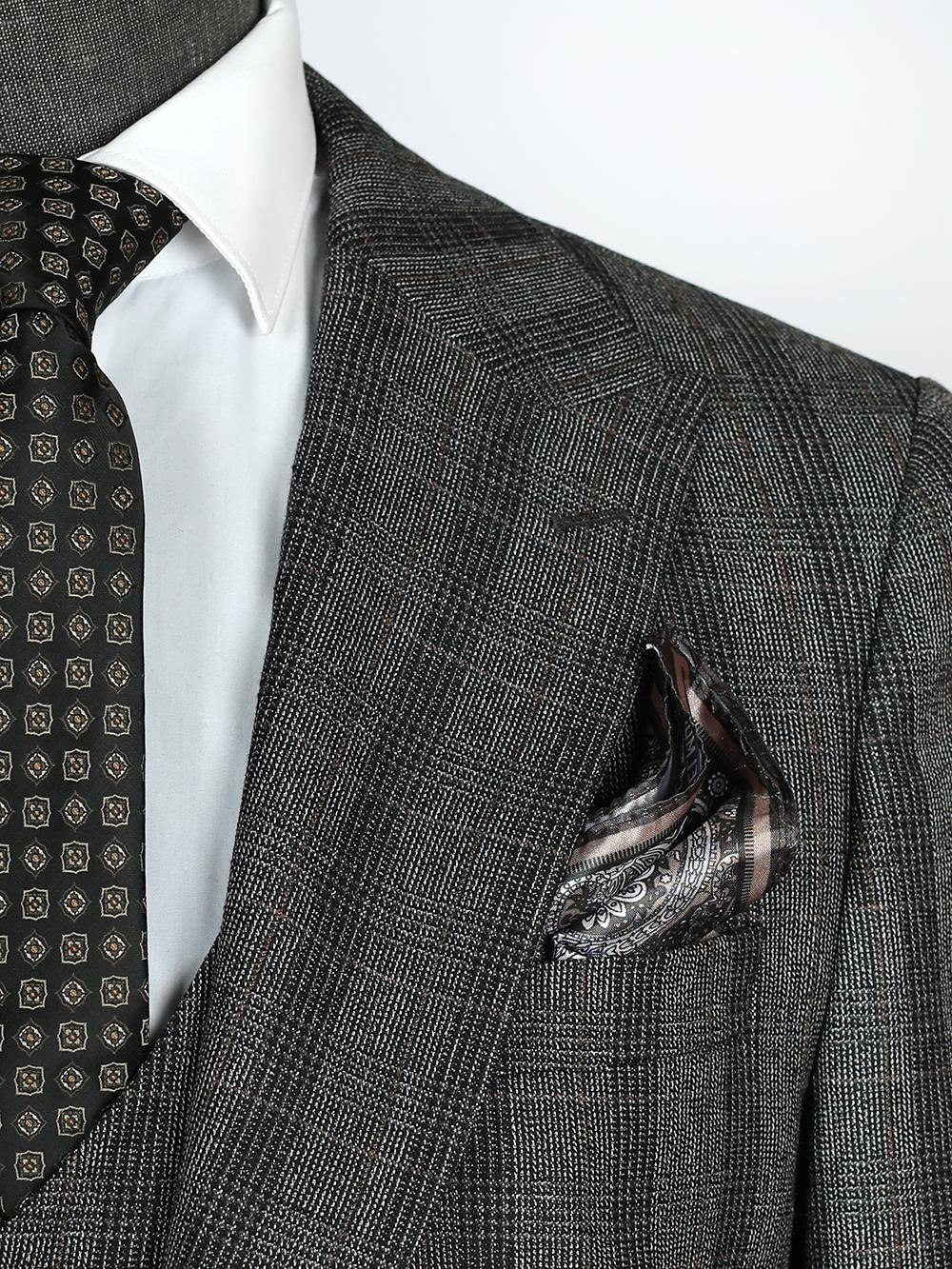 Nikolai Black Set Blazer Linen Suit