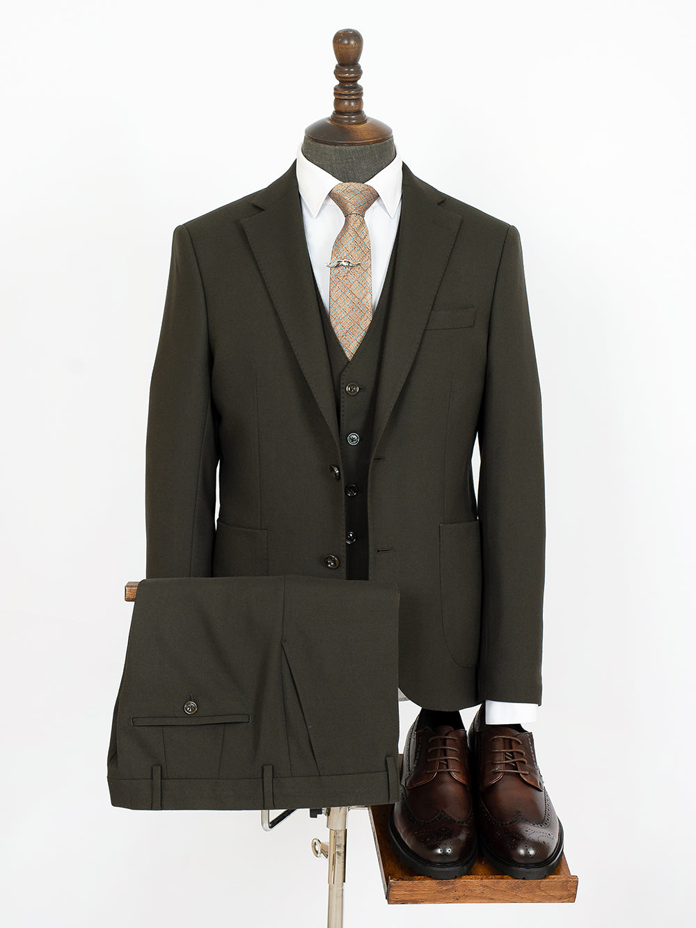 Archer Green Set Blazer Linen Suit