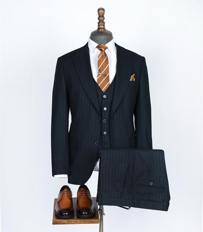 Rocco Blue Set Blazer Linen Suit