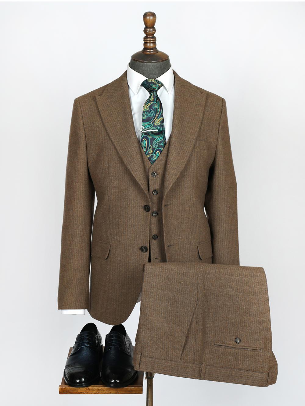 Tanner Brown Set Blazer Linen Suit