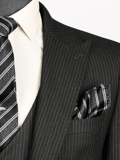 Banks Black Set Blazer Linen Suit