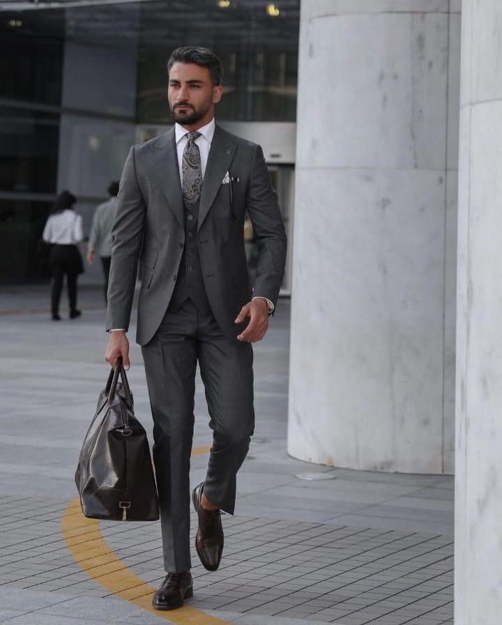 Banks Black Set Blazer Linen Suit