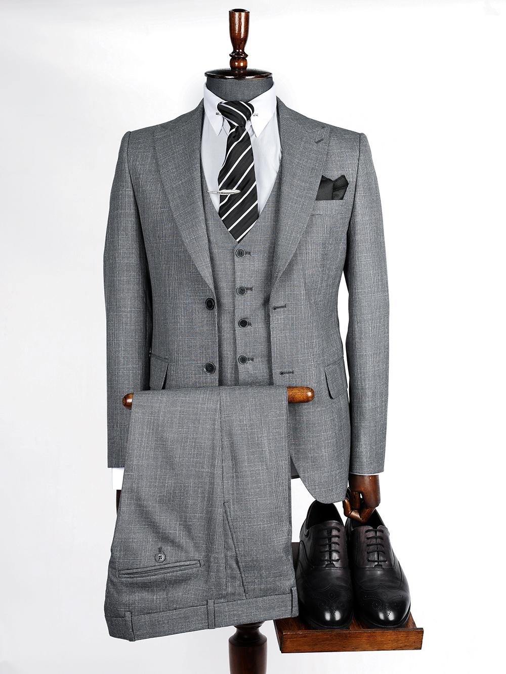 Blake Grey Set Blazer Linen Suit