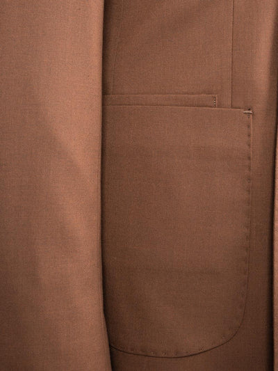 Caiden Brown Set Blazer Linen Suit