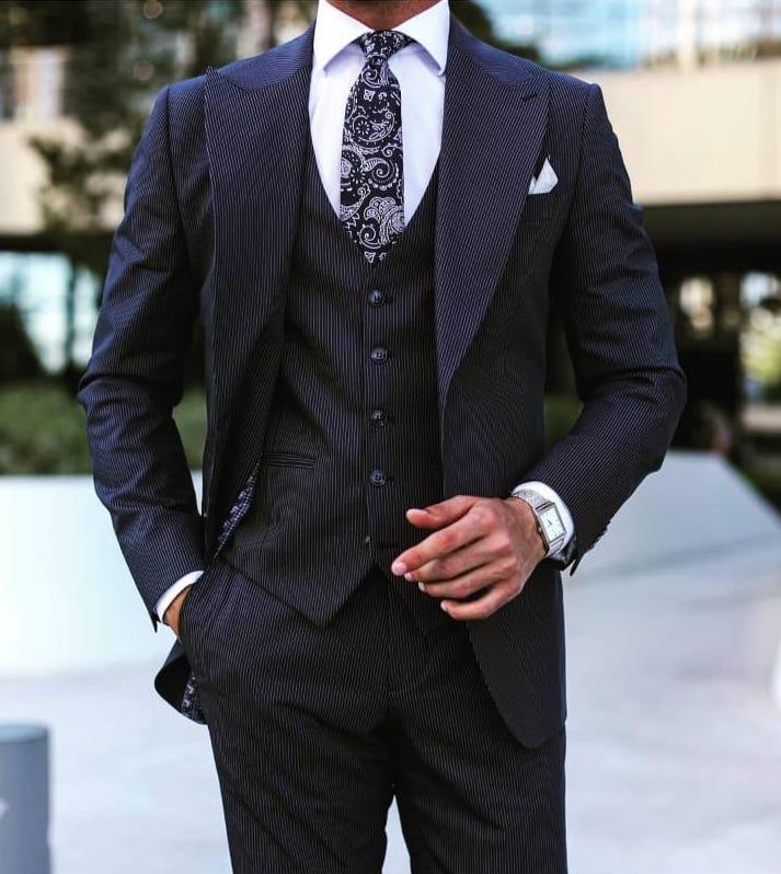 Cassius Blue Set Blazer Linen Suit